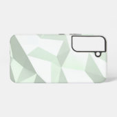 Mint Green Polygon Geometric Samsung Galaxy Hülle (Rückseite (Horizontal))