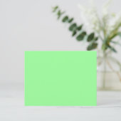 Mint Green Postkarte (Stehend Vorderseite)