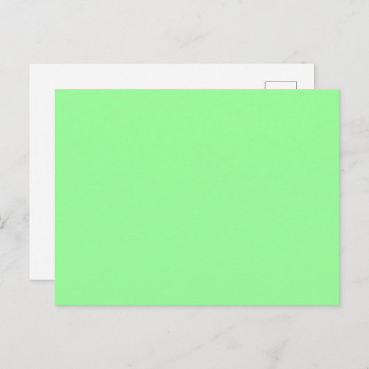 Mint Green Postkarte (Vorne/Hinten)