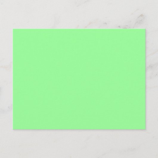 Mint Green Postkarte (Vorderseite)