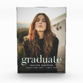 Mint Green Refined Graduation Fotoblock (Vorderseite)