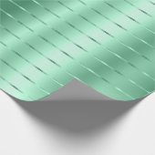 Mint Green Ribbon Bow Brautparty Geschenkpapier (Ecke)