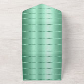 Mint Green Ribbon Wedding All In One Einladung (Außenbereich)