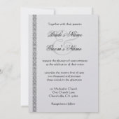 MINT GREEN Rose & Hochzeit Einladungen (Rückseite)