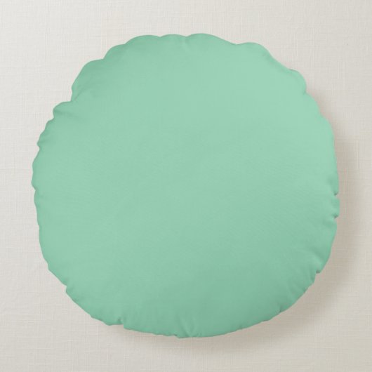 Mint Green Rundes Kissen (Vorderseite)