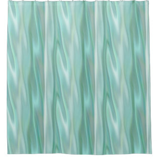 Mint Green Satin Look Duschvorhang