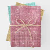 Mint Green Sparkle Geschenkpapier Set (Beispiel)