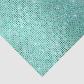 Mint Green Sparkle Seidenpapier (Detail)