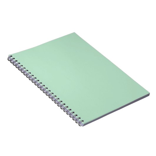 Mint Green Spiral Notebook - elegant und Minimalis Notizblock (Rechte Seite)
