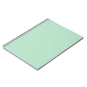 Mint Green Spiral Notebook - elegant und Minimalis Notizblock (Linke Seite)