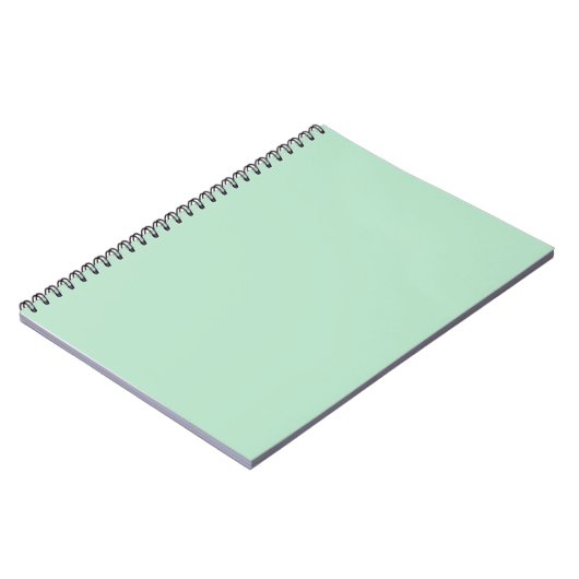 Mint Green Spiral Notebook - elegant und Minimalis Notizblock (Linke Seite)