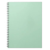Mint Green Spiral Notebook - elegant und Minimalis Notizblock (Vorderseite)