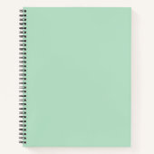 Mint Green Spiral Notebook für stilvolle Notizen Notizblock (Vorderseite)
