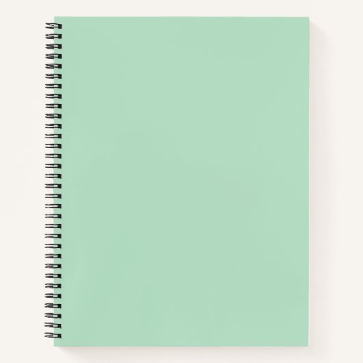 Mint Green Spiral Notebook für stilvolle Notizen Notizblock (Vorderseite)