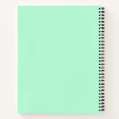 Mint Green Spiral Notebook Notizblock (Rückseite)