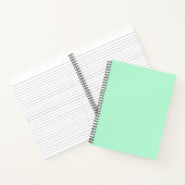 Mint Green Spiral Notebook Notizblock (Innenseite)
