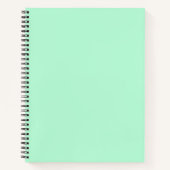 Mint Green Spiral Notebook Notizblock (Vorderseite)