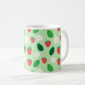 Mint Green Strawberry Kaffeetasse (VorderseiteRechts)