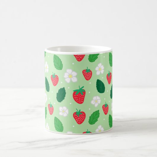 Mint Green Strawberry Kaffeetasse (Mittel)