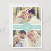 Mint Green Strip Ankündigung Datum freihalten (Vorderseite)