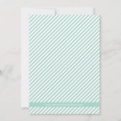 Mint Green Strip Ankündigung Datum freihalten (Rückseite)