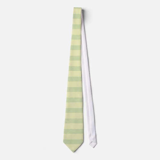 Mint Green Stripe Muster Krawatte (Vorderseite)