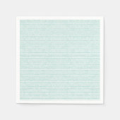 Mint Green Striping Party Napkin Serviette (Vorderseite)