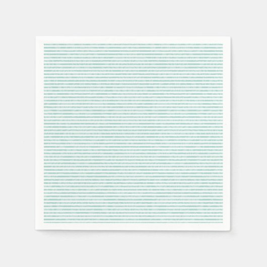 Mint Green Striping Party Napkin Serviette (Vorderseite)