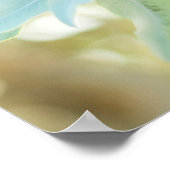 Mint Green Succulent Cactus Blume Nature Fine Art Poster (Ecke)