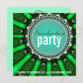 Mint Green Sunshine Blume Geburtstagsparty Einladung (Vorne/Hinten)