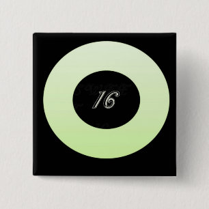Mint Green Sweet 16 Button