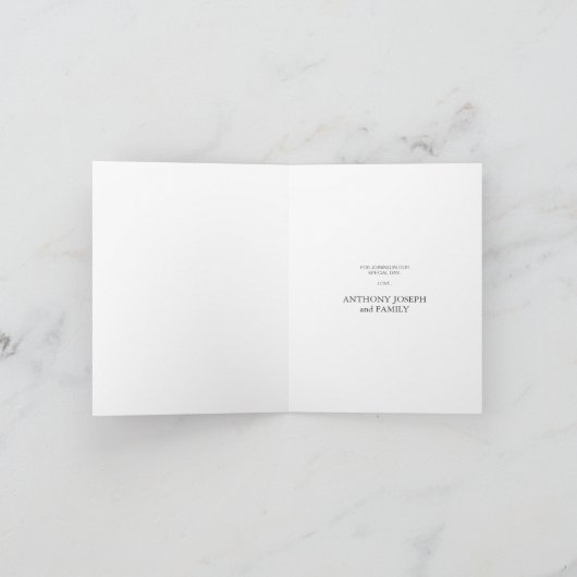 Mint Green und Blue Religious Danke Card Einladung (Innenseite)