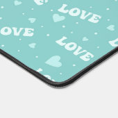 MINT GREEN VALENTINE LIEBE SCRIPT SCHREIBTISCHUNTERLAGE (Ecke)