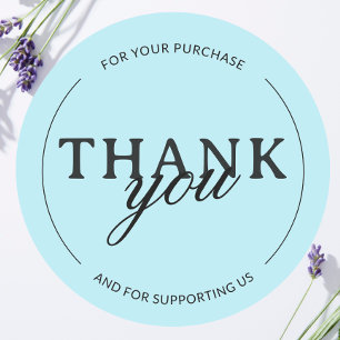 Mint Green Vielen Dank Frau Minimalistische Aufkle Runder Aufkleber