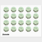Mint Green Vintag Seashells Beach Wedding Sticker (Blatt)