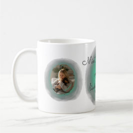 Mint Green Watercolor Dachshund - Custom Name Kaffeetasse