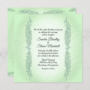 Mint Green Wedding Einladung