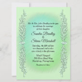 Mint Green Wedding Einladung (Vorderseite)