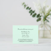 Mint Green Wedding Karten (Stehend Vorderseite)