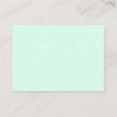 Mint Green Wedding Karten (Rückseite)