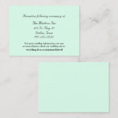 Mint Green Wedding Karten (Vorne/Hinten)