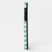 Mint Green & White Trendy Zickzack Muster iPhone 5 Case-Mate iPhone Hülle (Hinten/Links)
