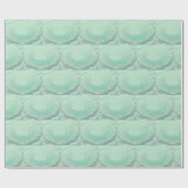 Mint Green Wirbel Geschenkpapier (Flach)