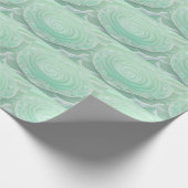 Mint Green Wirbel Geschenkpapier (Ecke)