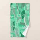 Mint Greenery Abstrakt Badhandtuch Set (Handtuch)