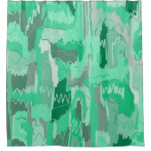 Mint Greenery Abstrakt Duschvorhang (Vorderseite)