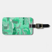Mint Greenery Abstrakt Gepäckanhänger (Vorderseite horizontal)