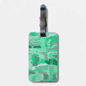 Mint Greenery Abstrakt Gepäckanhänger (Rückseite vertikal)