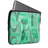 Mint Greenery Abstrakt Laptopschutzhülle (Vorne Rechts)