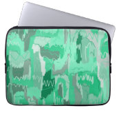 Mint Greenery Abstrakt Laptopschutzhülle (Vorderseite)